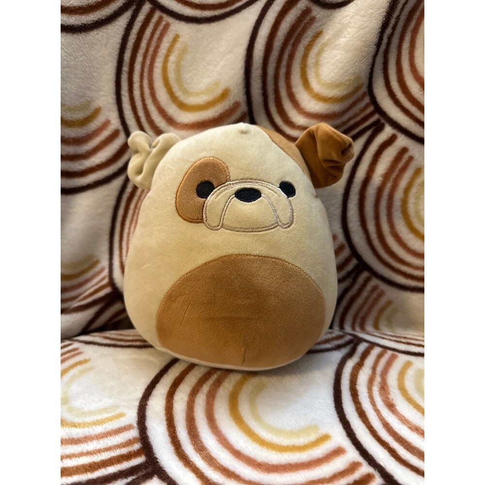 Squishmallows GRIZ The BULLDOG 8 inch Plush, Tan Brown Bulldog